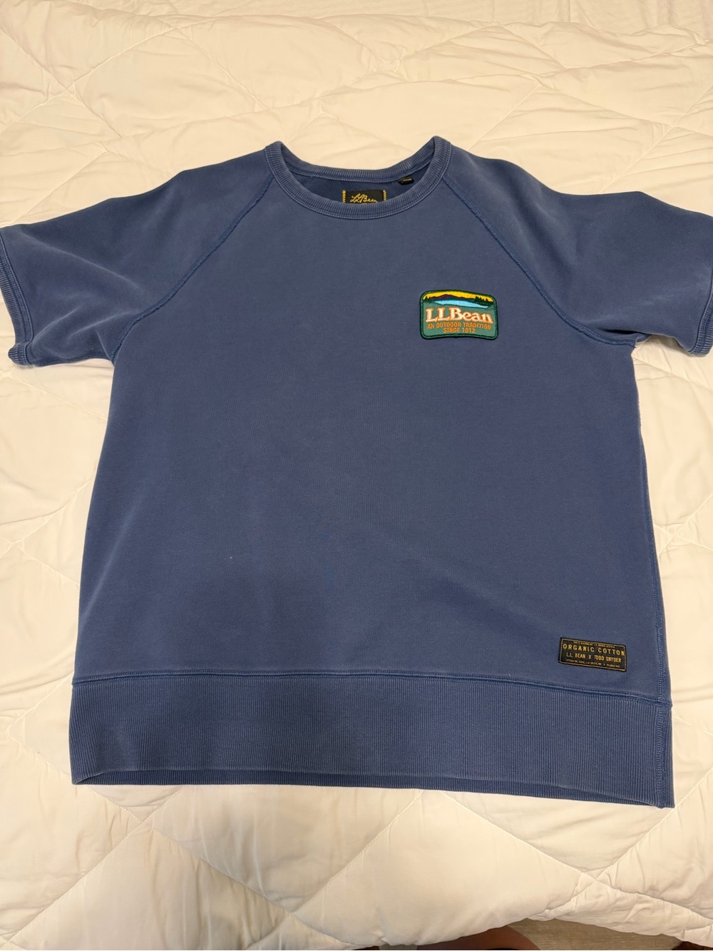 L.L. Bean x Todd Snyder Short Sleeve Crewneck Sweatshirt - Navy Blue